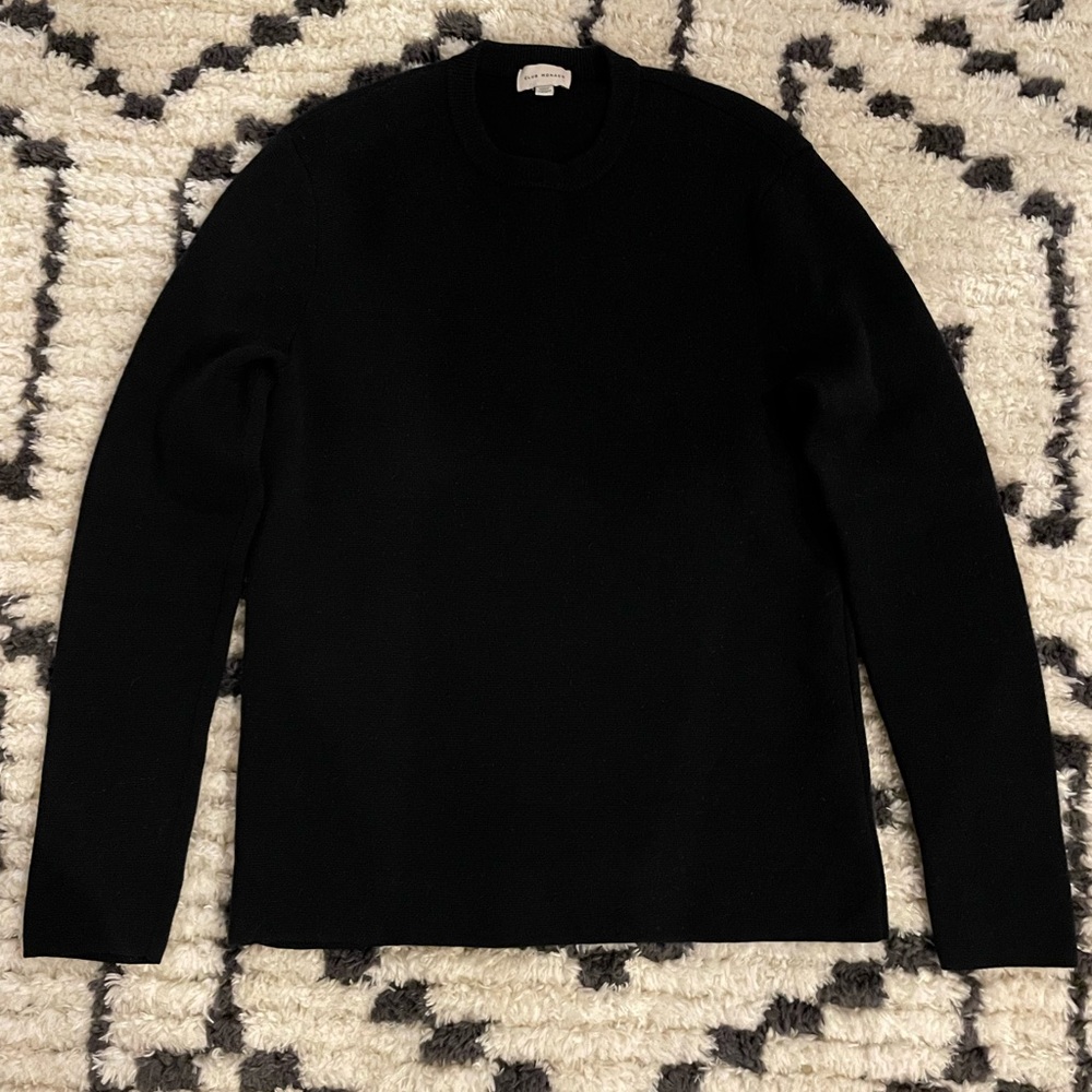 Thick Merino Navy Wool Sweater